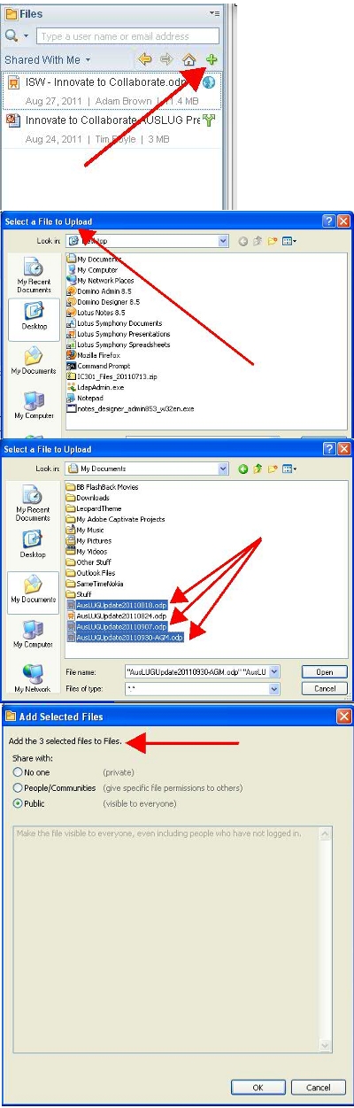 Image:Tip of the day: It’s easier to use the new Lotus Notes 8.5.3 entitlement to bulk upload files to Connections